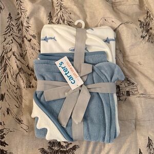 Carter's Shark Print Towel Set